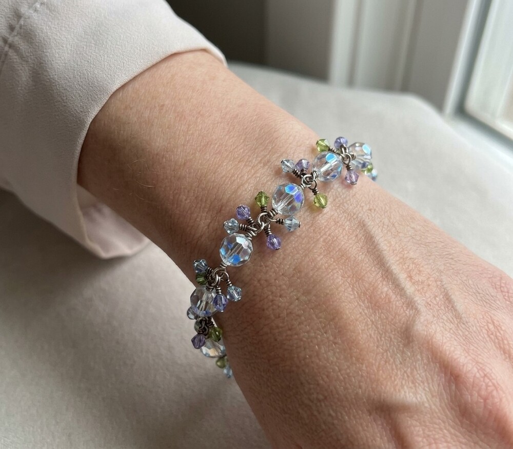 Bracelet Vintage Crystal 8"